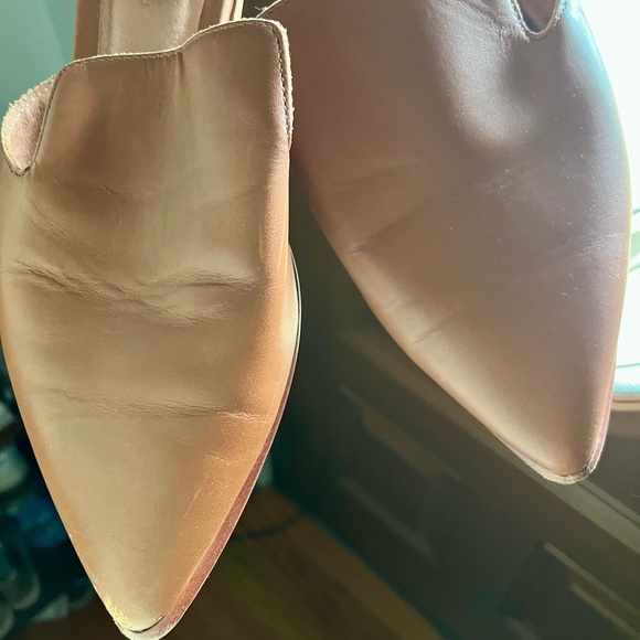 Madewell Tan Leather Pointed-Toe Sandals Size 9.5 - Picture 4 of 7
